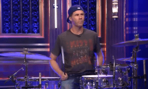 Will Ferrell versus Chad Smith Drum Off!