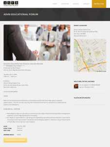 ASVB Event Description page