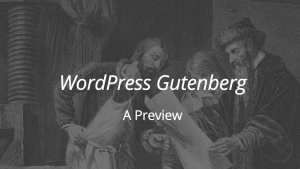 WordPress Gutenberg a preview