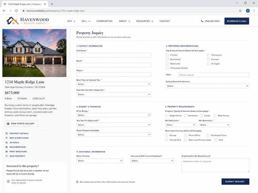 Forms that are too long drive prospects away