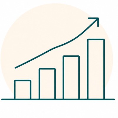 Upward growth trend 1